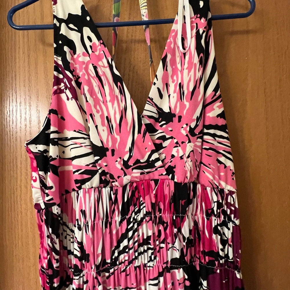 Epilogue pink and black maxi dress